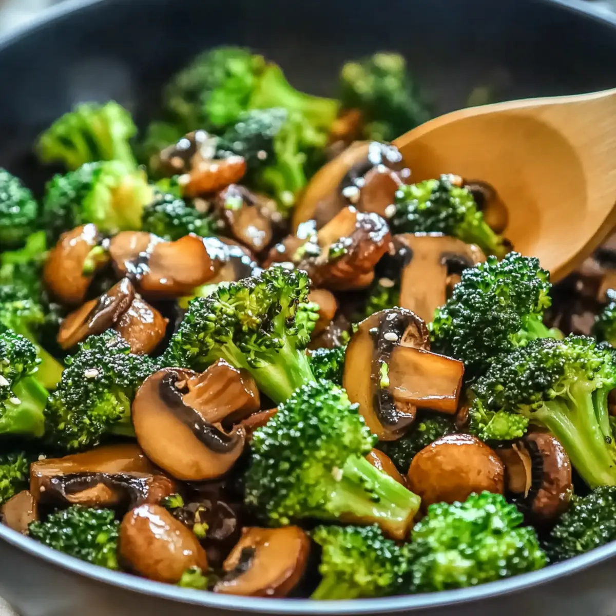 Broccoli and Mushroom Stir-Fry