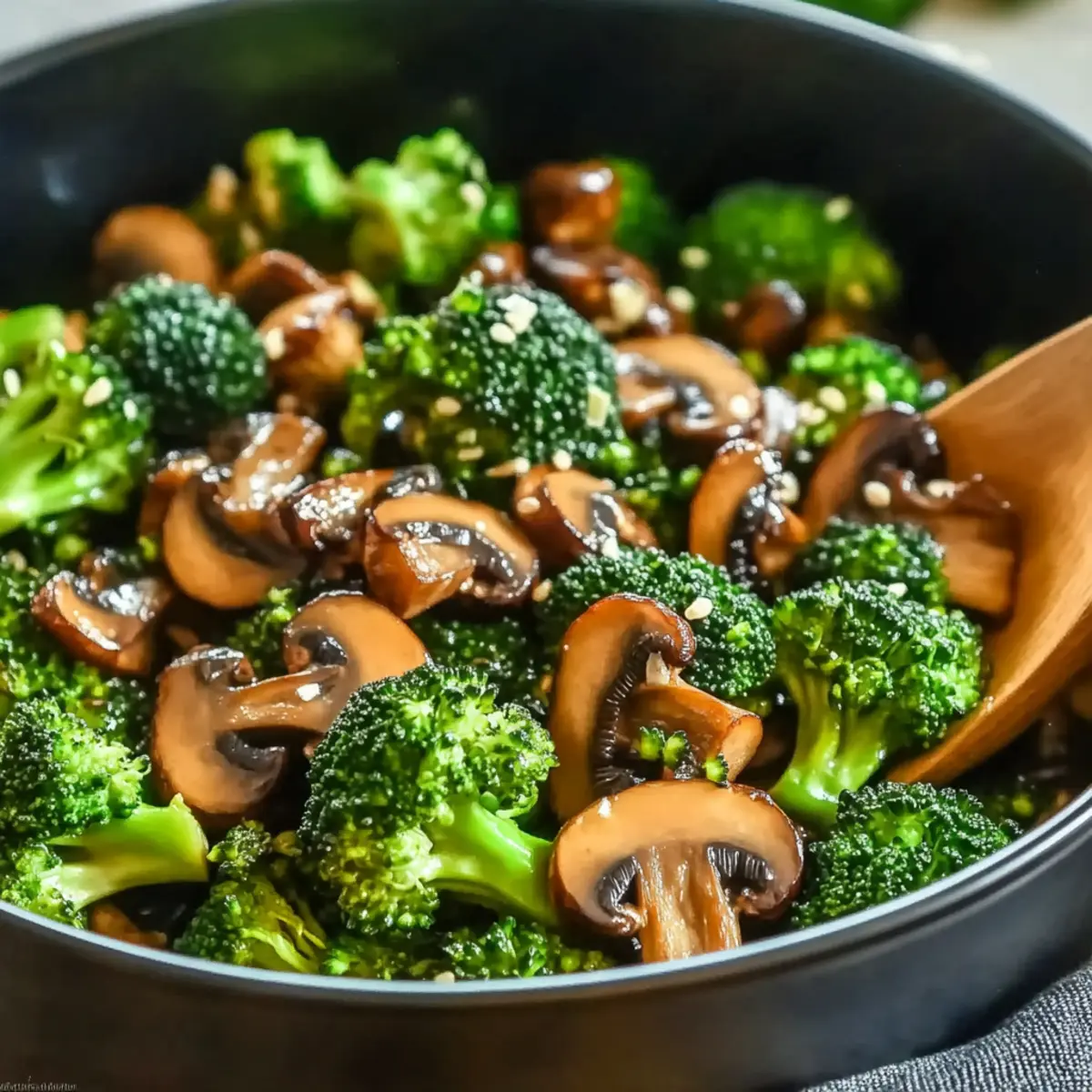 Broccoli and Mushroom Stir-Fry