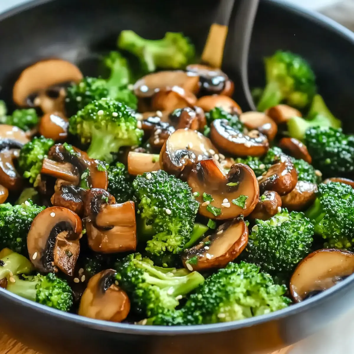 Broccoli and Mushroom Stir-Fry