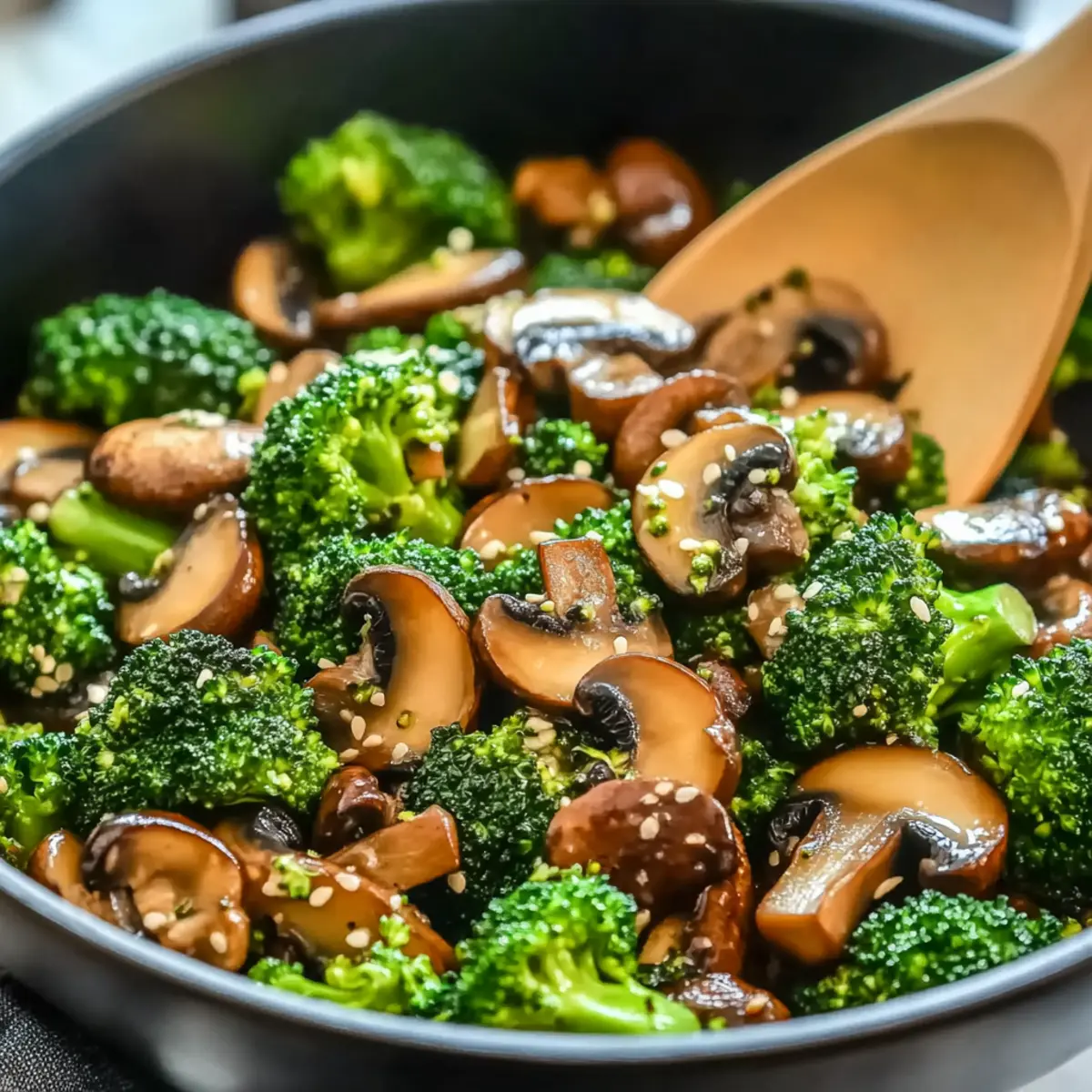 Broccoli and Mushroom Stir-Fry