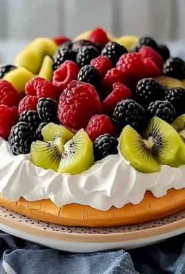 Delicious Pavlova Recipe with Whipped Cream and Fresh Fruit