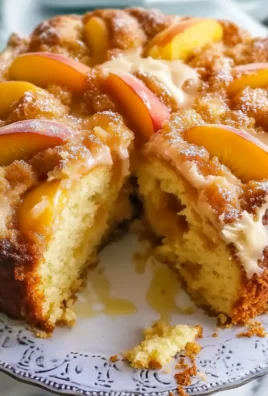 Southern Peach Cobbler Pound Cake with Cream Cheese