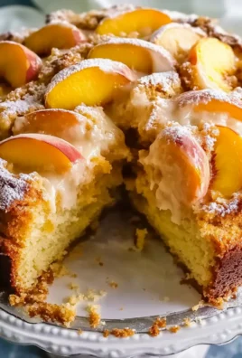 Southern Peach Cobbler Pound Cake with Cream Cheese