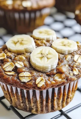 Flourless Banana Oatmeal Muffins