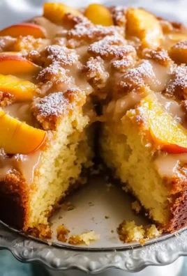 Southern Peach Cobbler Pound Cake with Cream Cheese