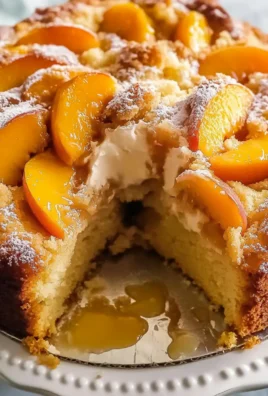 Southern Peach Cobbler Pound Cake with Cream Cheese