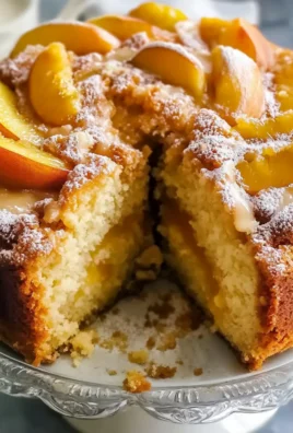 Southern Peach Cobbler Pound Cake with Cream Cheese