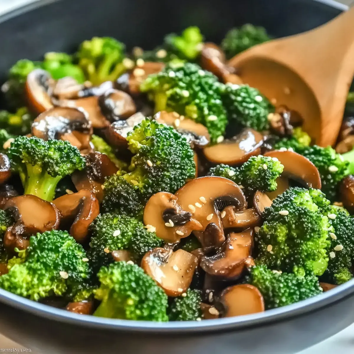 Broccoli and Mushroom Stir-Fry