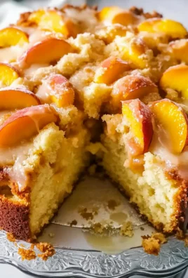 Southern Peach Cobbler Pound Cake with Cream Cheese