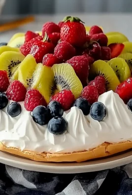Delicious Pavlova Recipe with Whipped Cream and Fresh Fruit