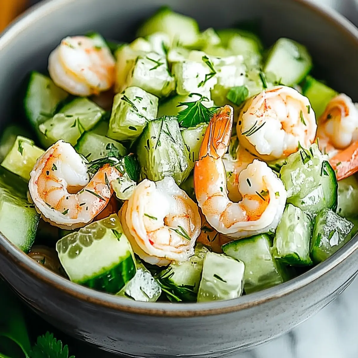 Cucumber Shrimp Salad