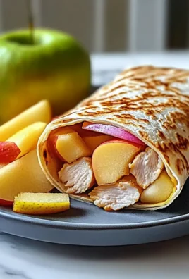 Chicken, Apple, and Cheese Wraps