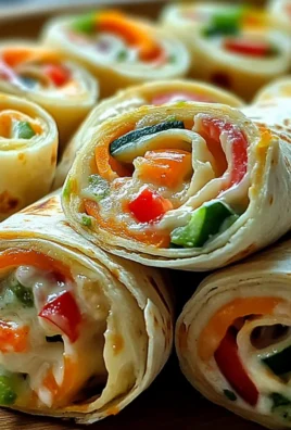 Fresh Vegetable Tortilla Roll Ups