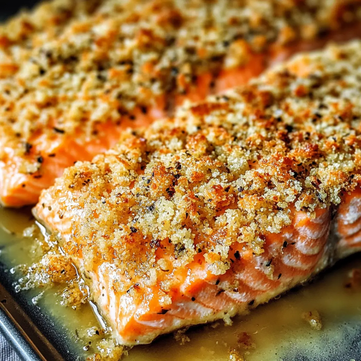 Crispy Parmesan Crusted Baked Salmon